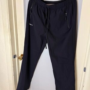 XL Pudolla Men's Black Track Pants